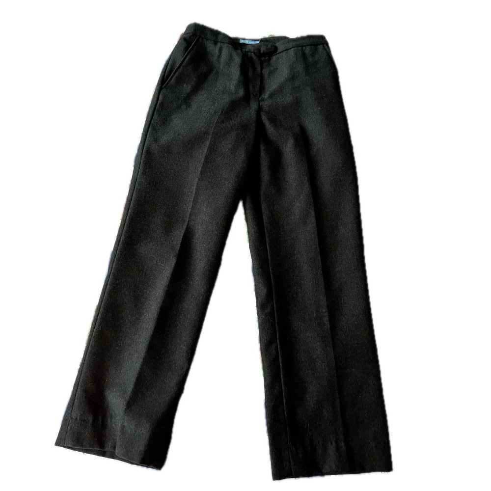 Deane & White Wool Gray Trousers Wide Leg Dress Pants Womens Size 10